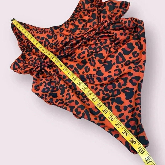 Fashion Nova One Piece Plunging Wrap Around Swimsuit Plus Size 3X Animal Print - Picture 14 of 16